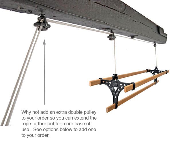 The Lofti Aluminium Ceiling Pulley Indoor Clothes Airer | Shelly Lighting