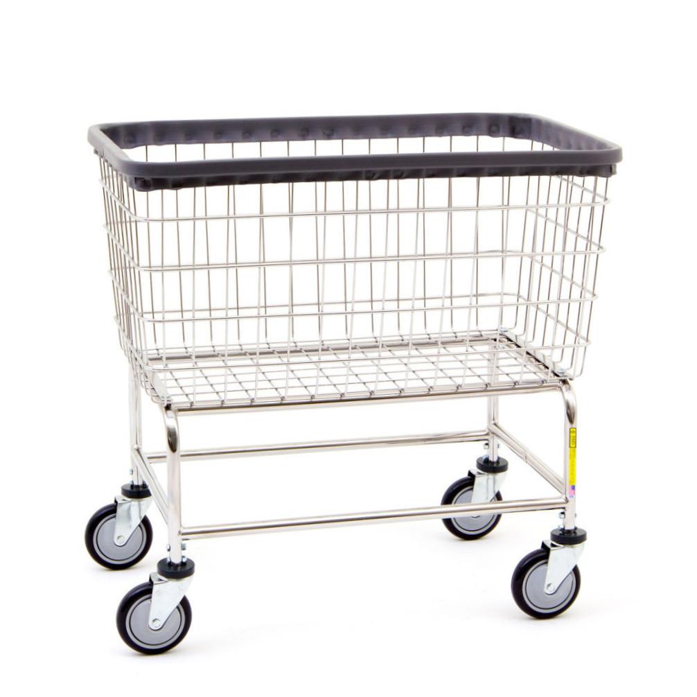 used commercial laundry cart on wheels
