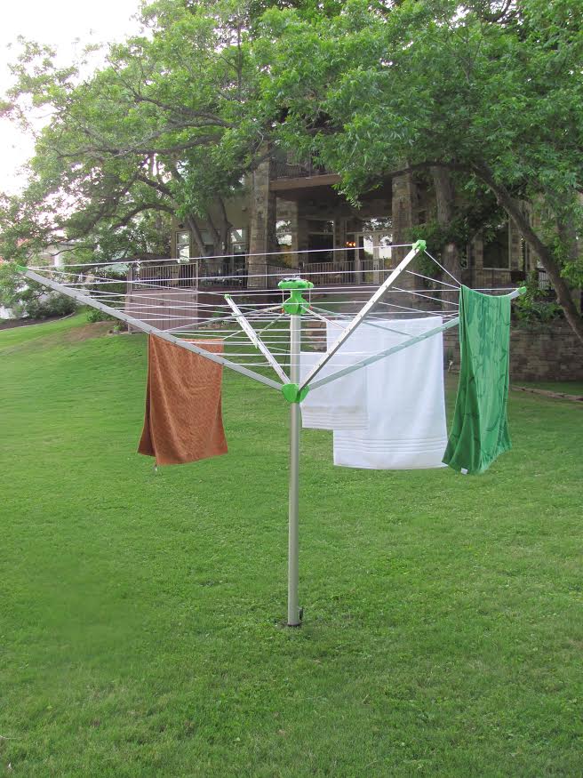 Diy umbrella online clothesline