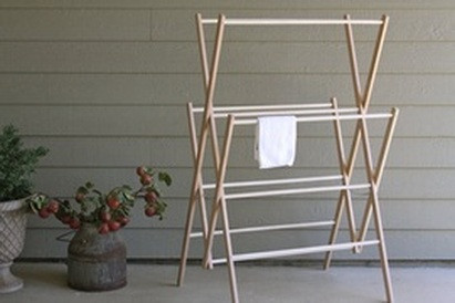 Laundry Clothes Drying Rack-small 20 Wide Design-portable & Folds up for  Easy Storage-all Natural Maple Wood-made in USA by Amish Craftsmen 