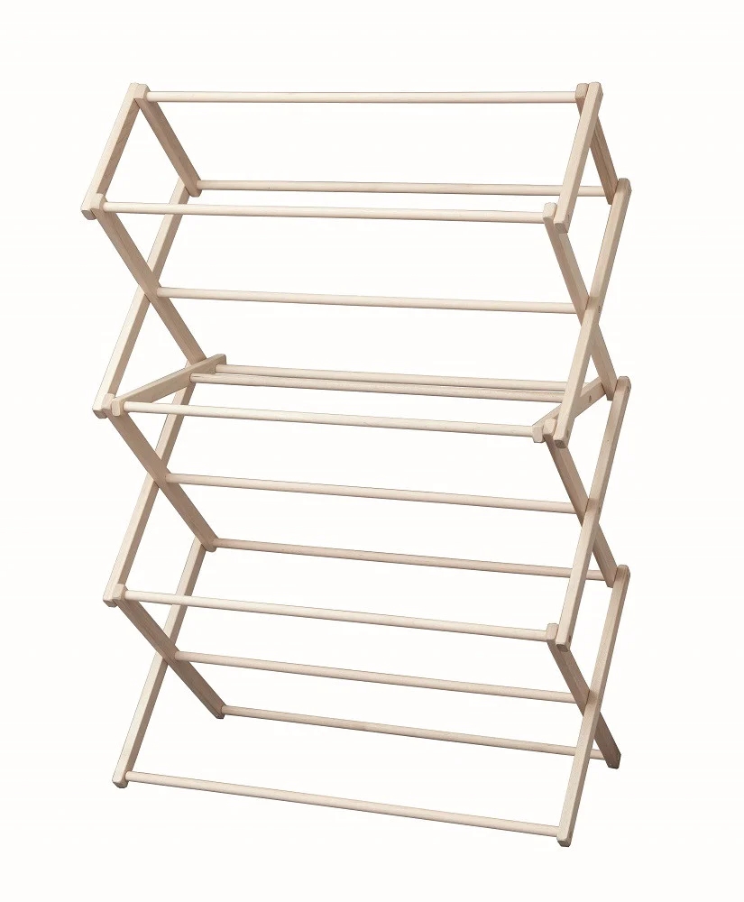 Wood accordion best sale drying rack